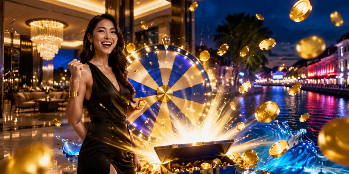 Suasana permainan blackjack bergaya Melayu di Melaka dengan meja kasino yang meriah
